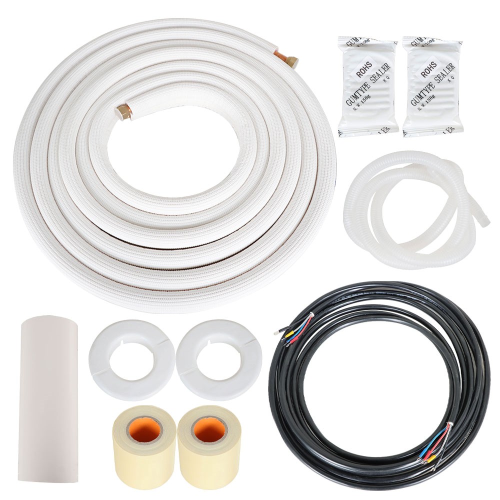 25 Feet 1/4" - 1/2" Dia. Install Kit Suitable for Mini Split Heat Pump Systems