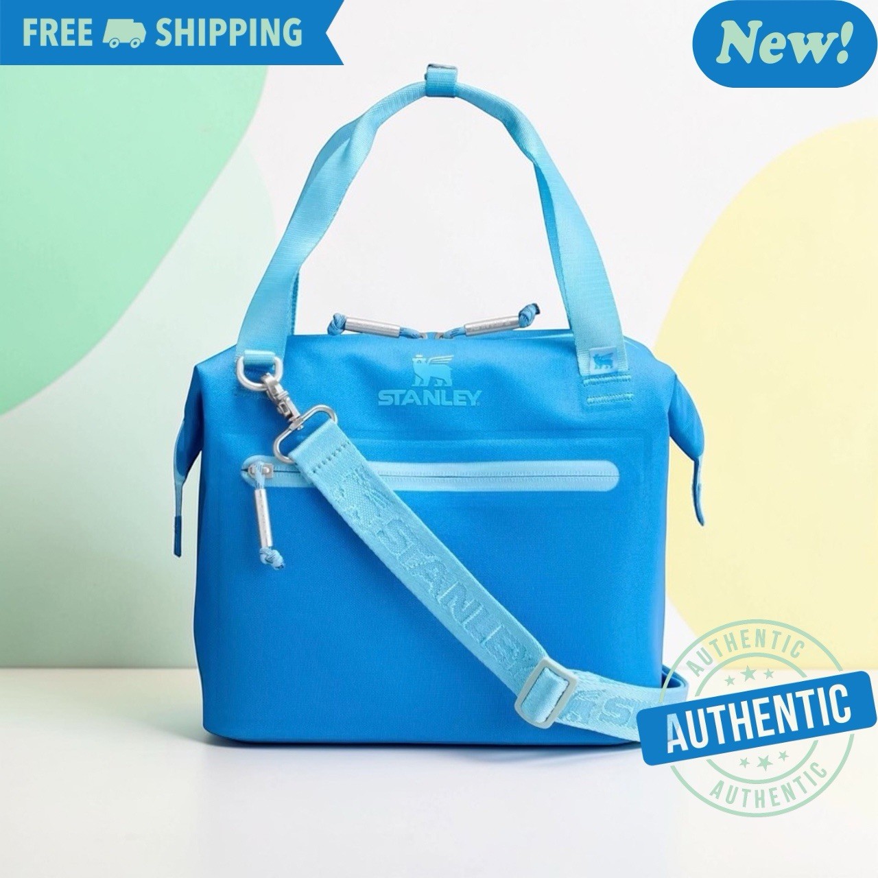 Stanley 10 Cans/7.4qt All Day Julienne Mini Bag Cooler-Azure- Free Shipping