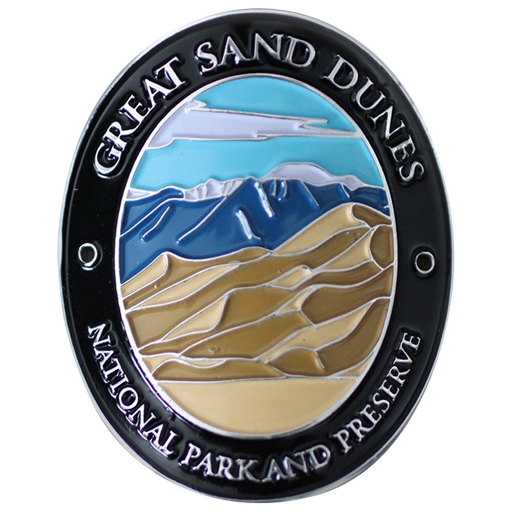 Great Sand Dunes Walking Stick Medallion - National Park Colorado Hiking Badge