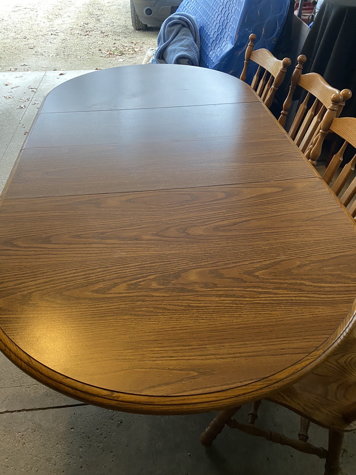 Double Pedestal Dining Room Table With 4 Chairs