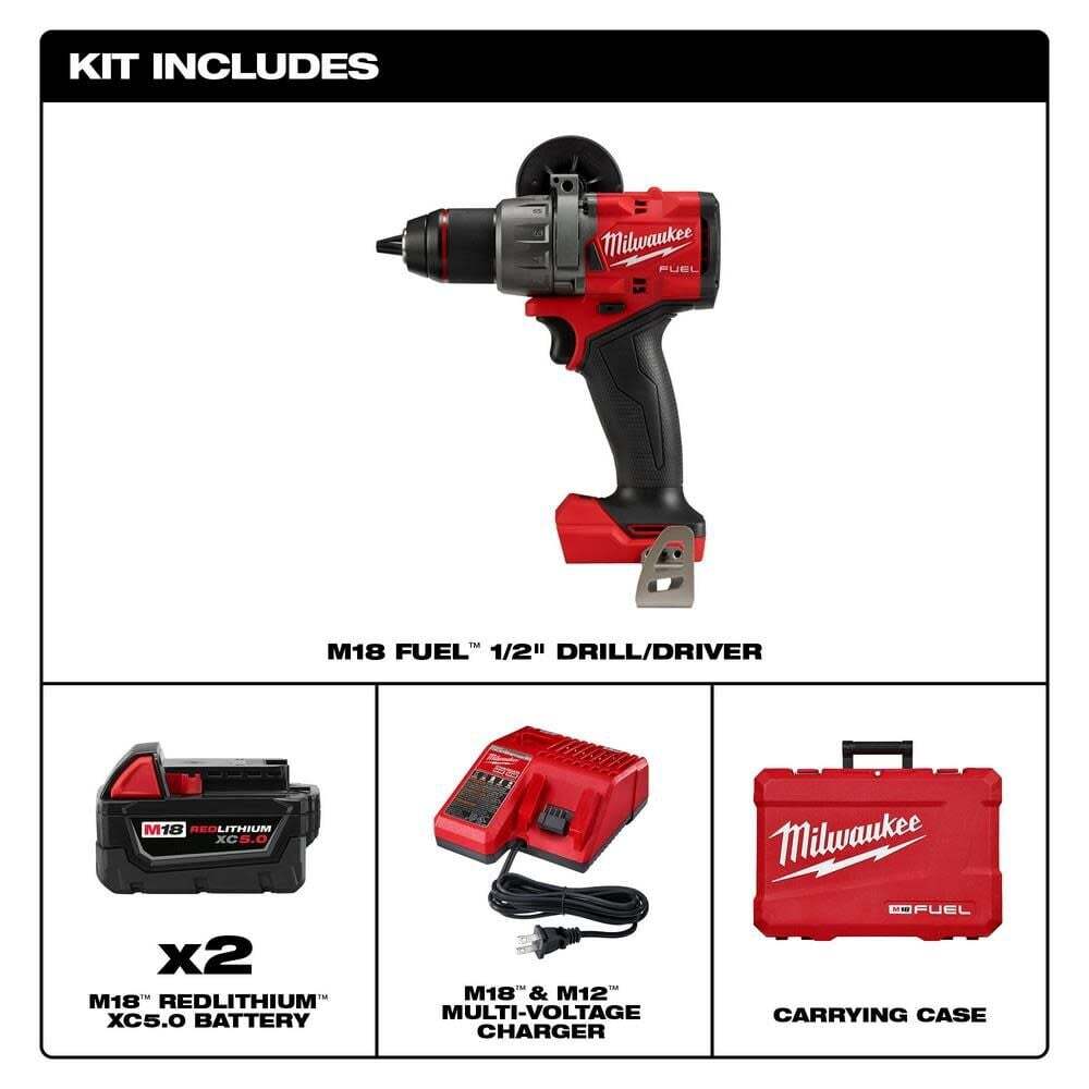 Milwaukee M18 Fuel 1/2Inch Drill/driver Kit
