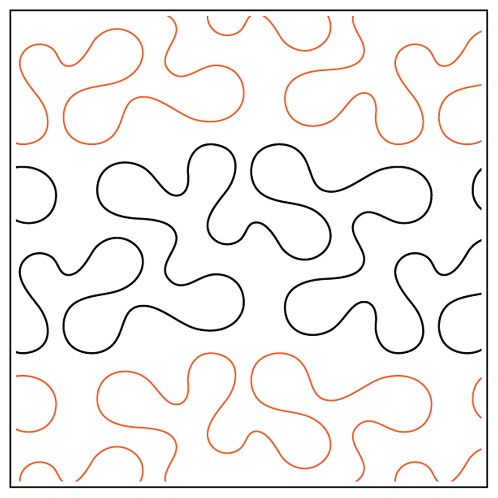 Quilt Pantograph Paper Stipple Quilting Pantographs Stencil Longarm Patterns