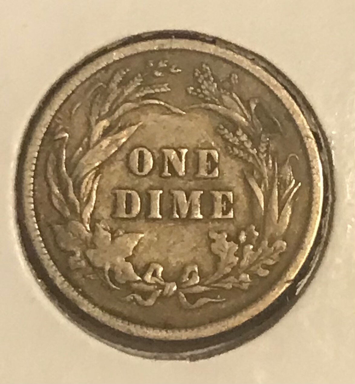 1894 barber dime, VF