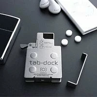 PLUSCO Tab-Dock Surgical Steel Silver Zippo Inner Mint Tablet Pill Case New