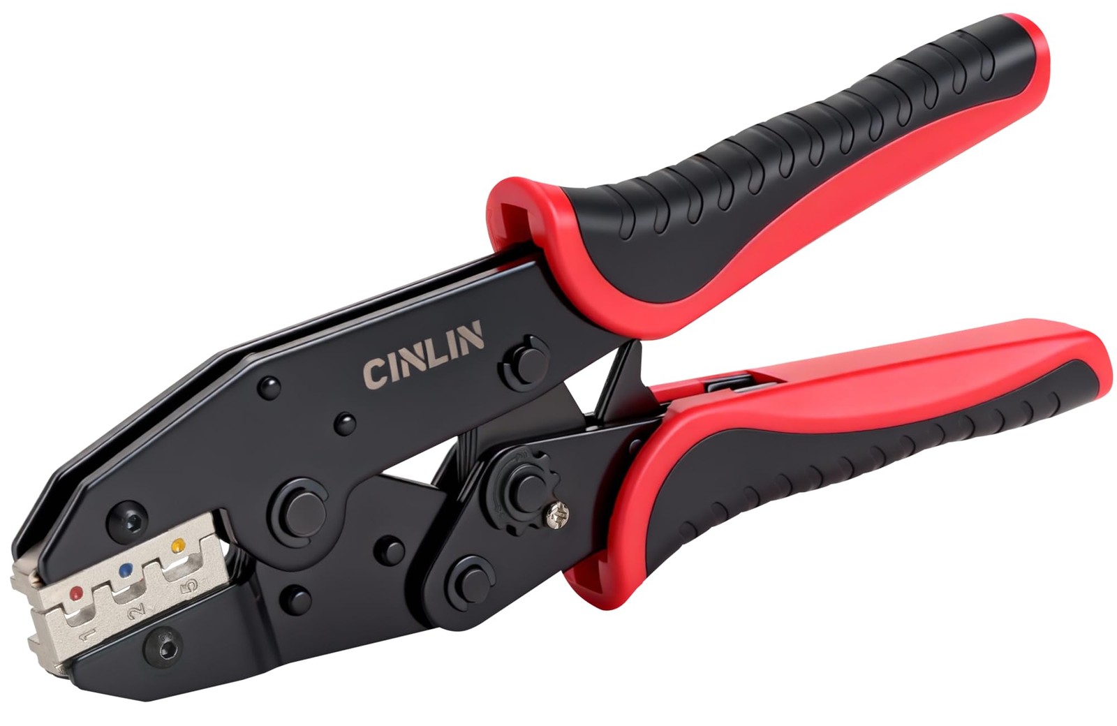 CINLIN Crimping Tool For Heat Shrink Connectors-AWG 22-10 Ratchet Wire Termin...