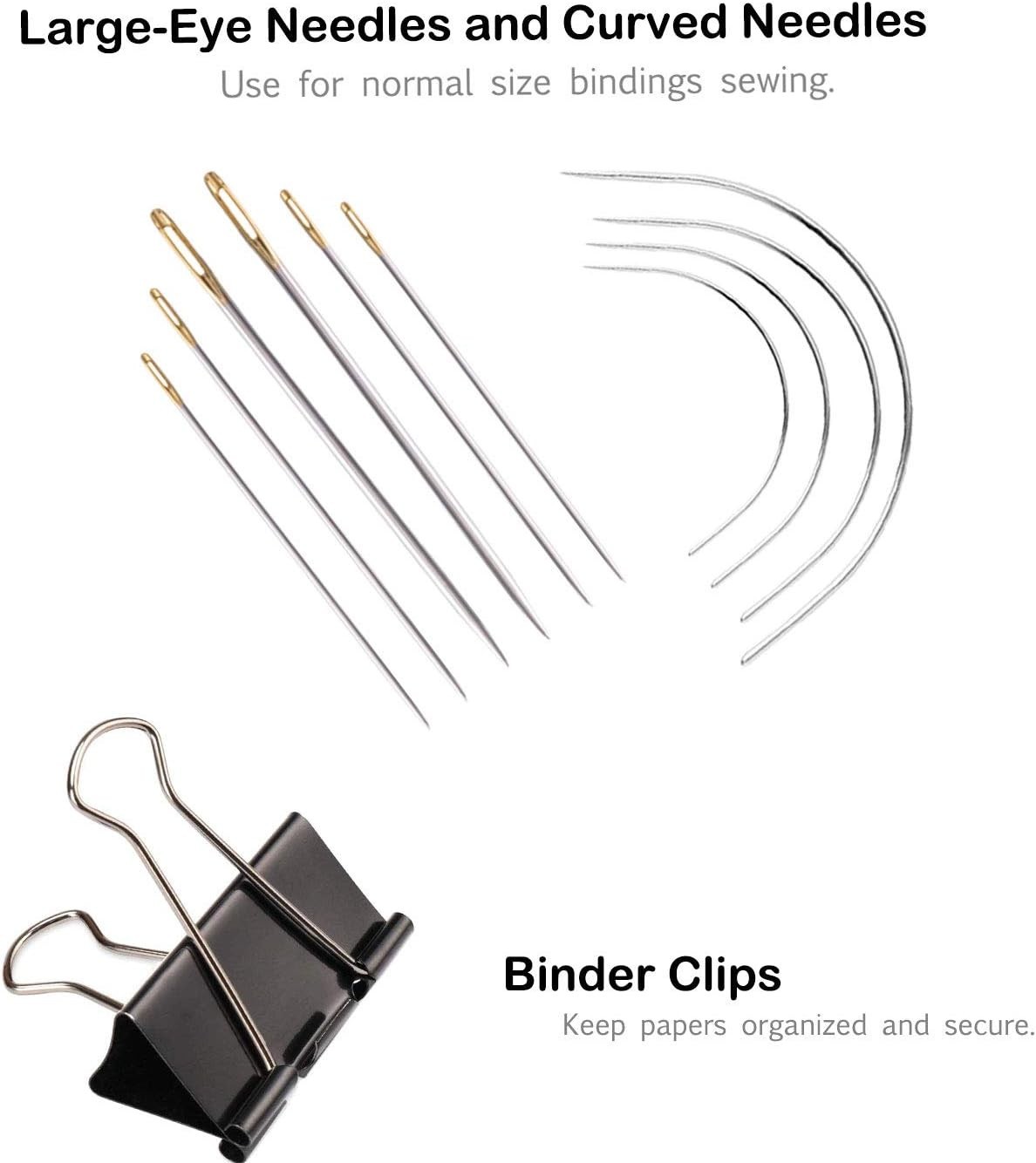Bookbinding Kit - Bookbinding Supplies, Hand Book Binding Starter Tools Set w...