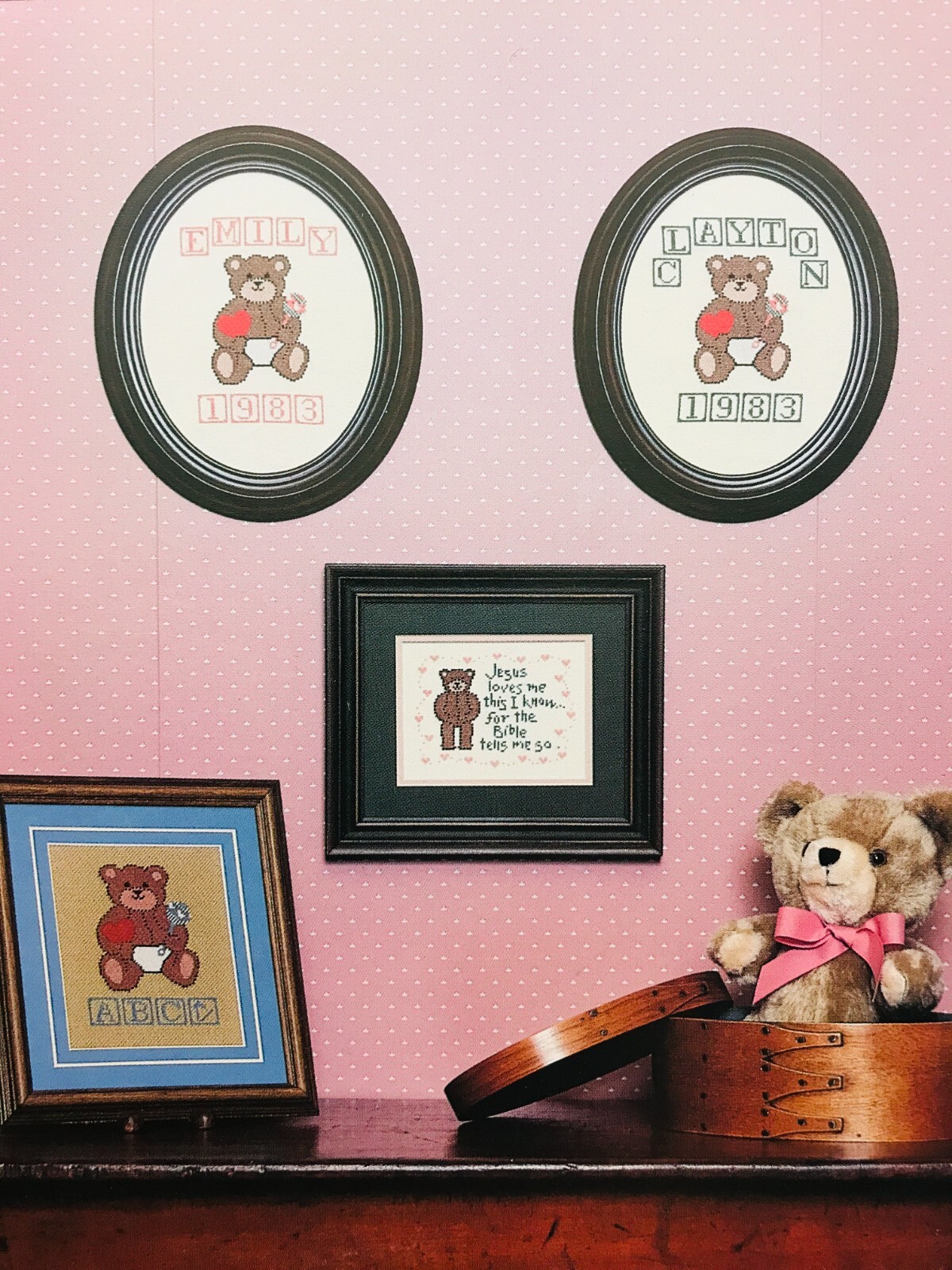 Cricket Collection COLLECTION NO. 3 Cross Stitch Patterns Bears Baby VTG