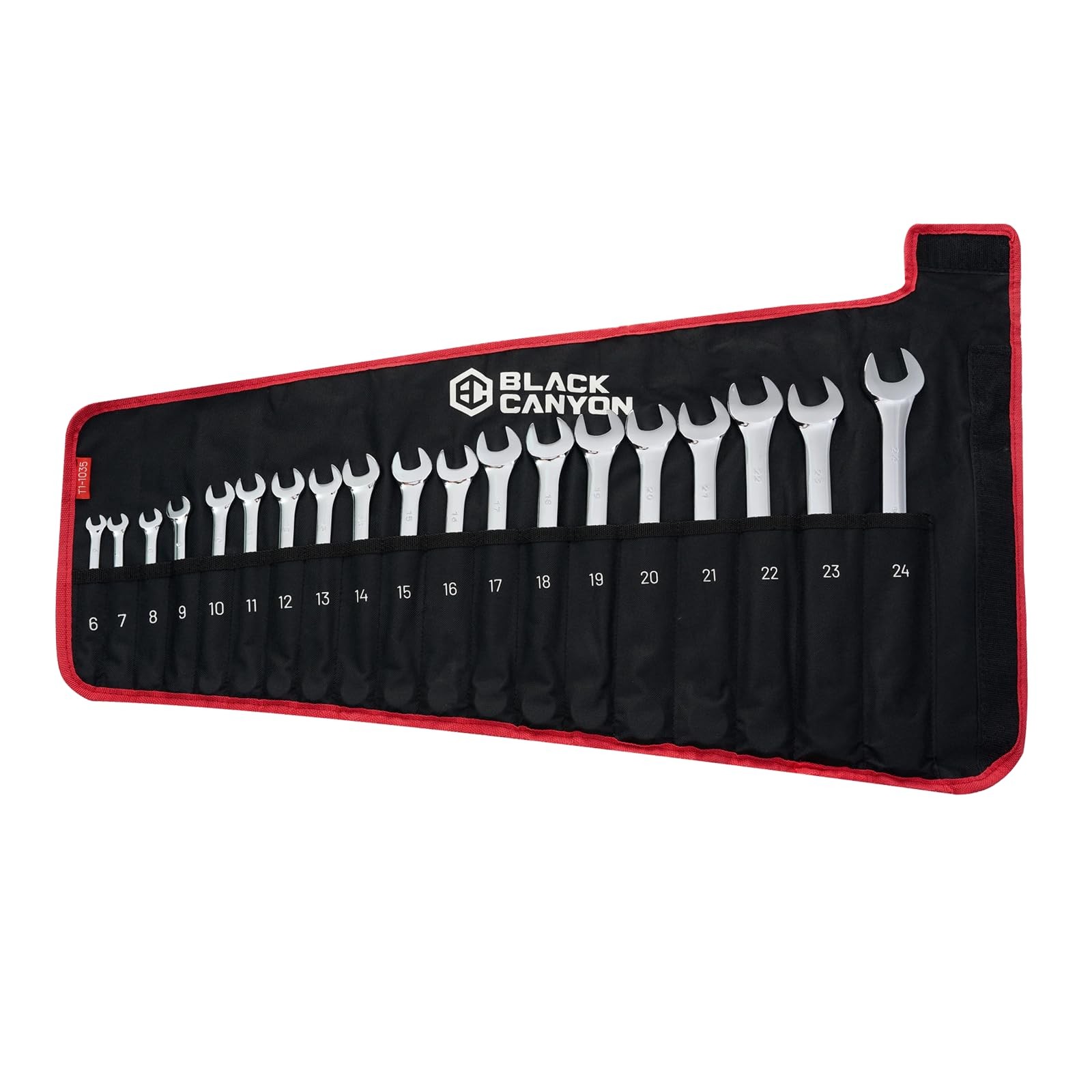 Wrench Pouch, Wrench Pouch Roll Up, 19 Pockets, Ranging of 6-24 mm, Waterproo...