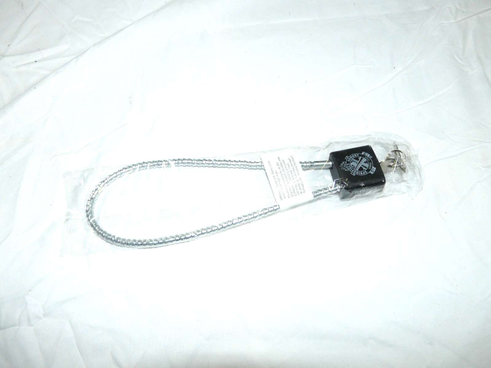 Springfield Armory Gun Lock Firearm Gun Safety 15” Cable with 2 Keys - NEW