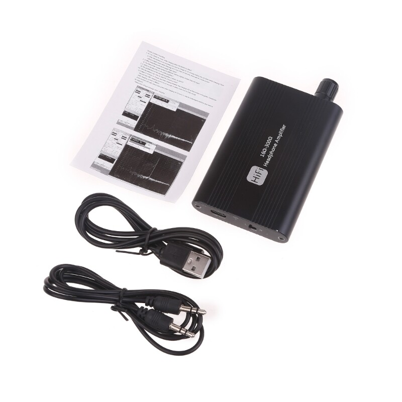 1 Set HiFi Headphone Amplifier 16-300�� Portable Aluminum Alloy Earphone
