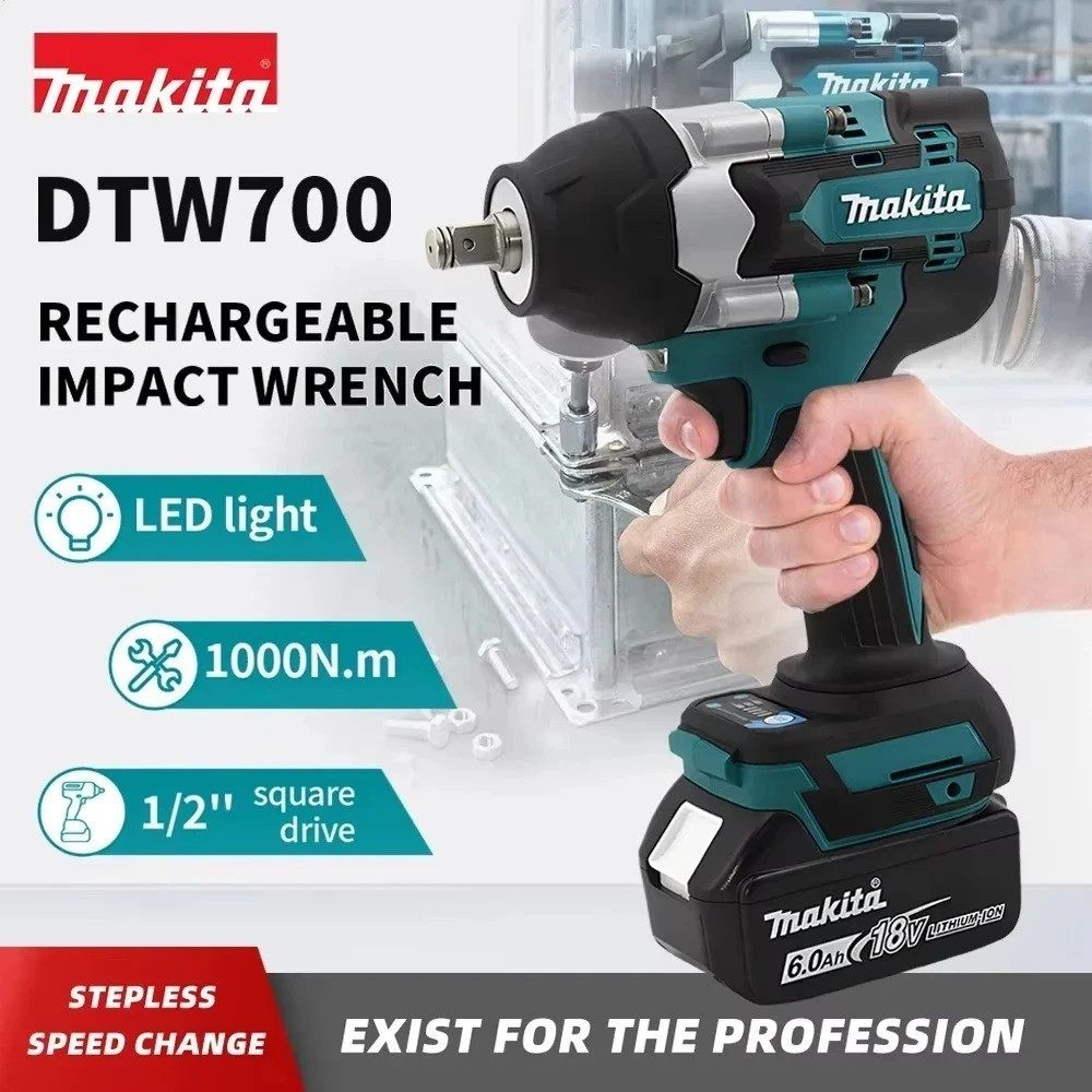 Makita DTW700 18V Brushless Electric Wrench Cordless Drill Screwdriver