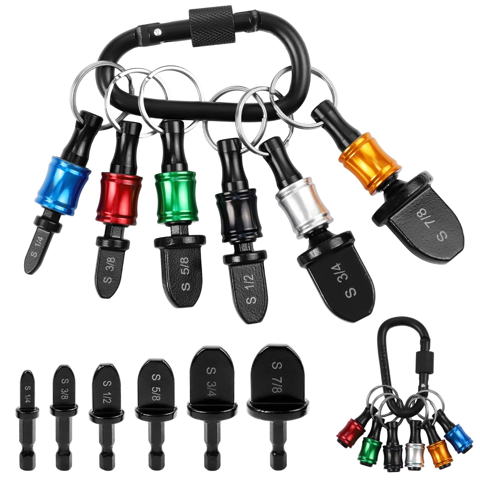12PCS Copper Tube Expander Kit with 6 Drill Bits and Holder for HVAC Repairs