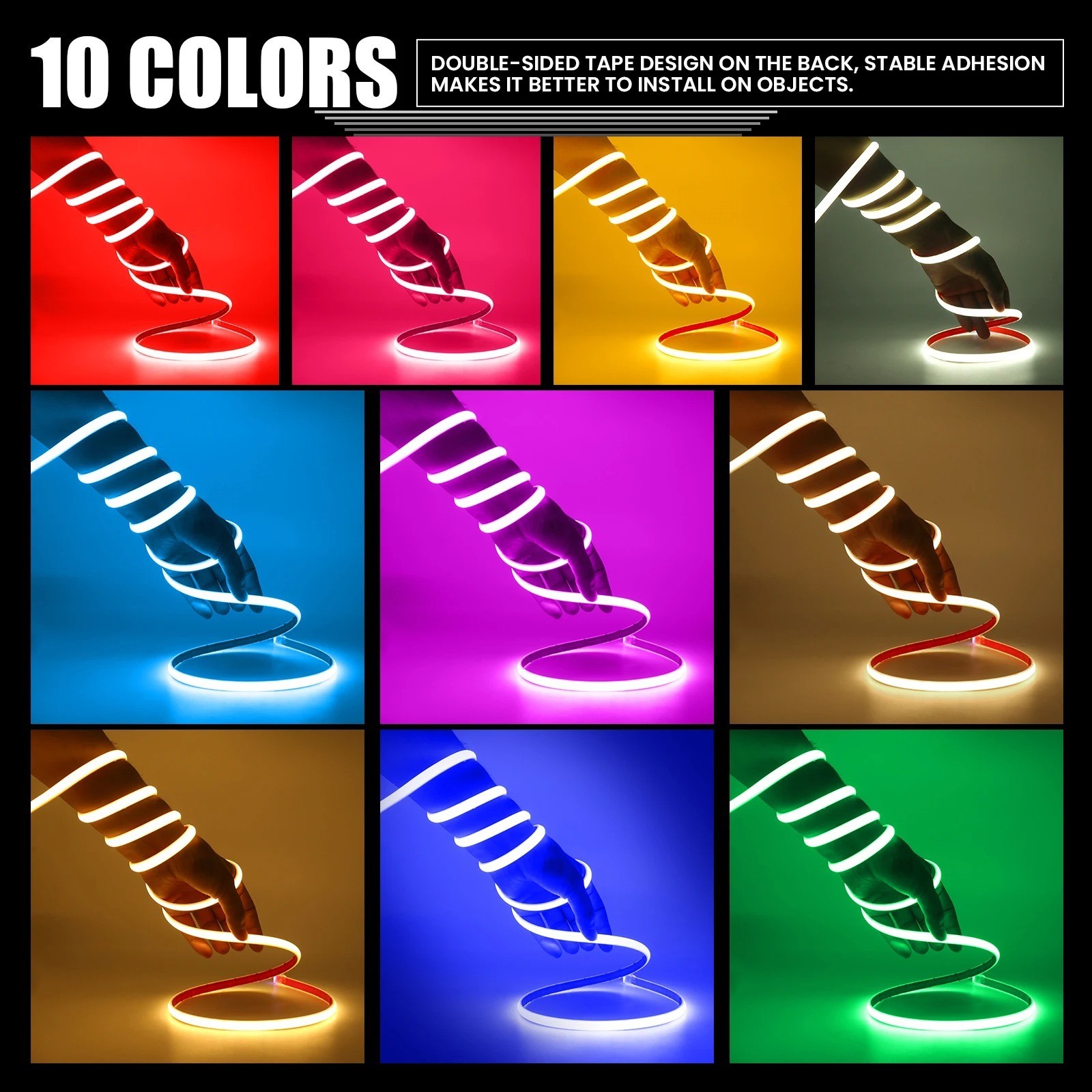 12V Flexible LED Strip Waterproof Sign Neon Lights Silicone Tube 1M 2M 3M 5M 10M
