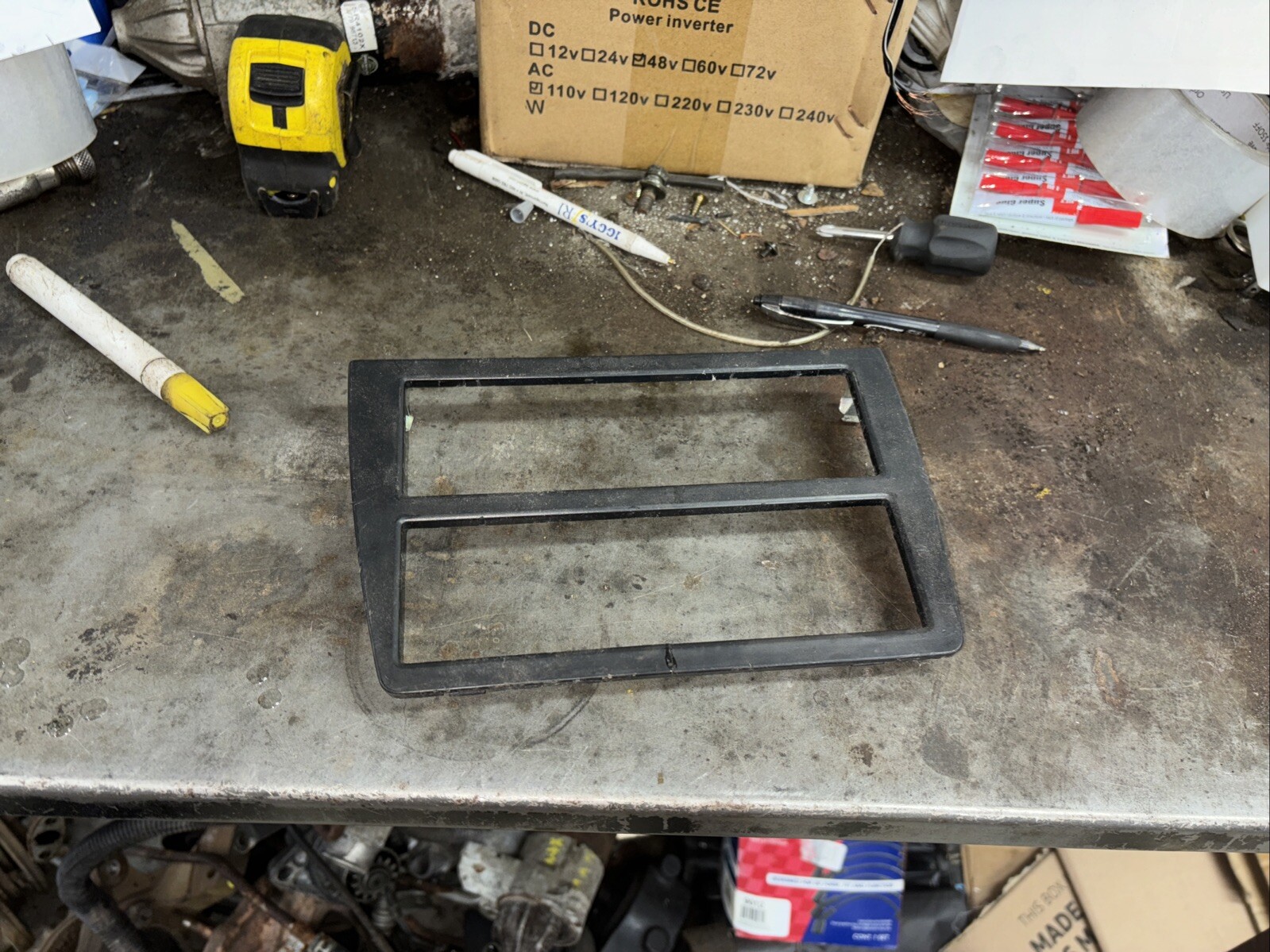 91-99 3000GT OEM radio stereo head unit surround trim Bezel panel cover MB604652