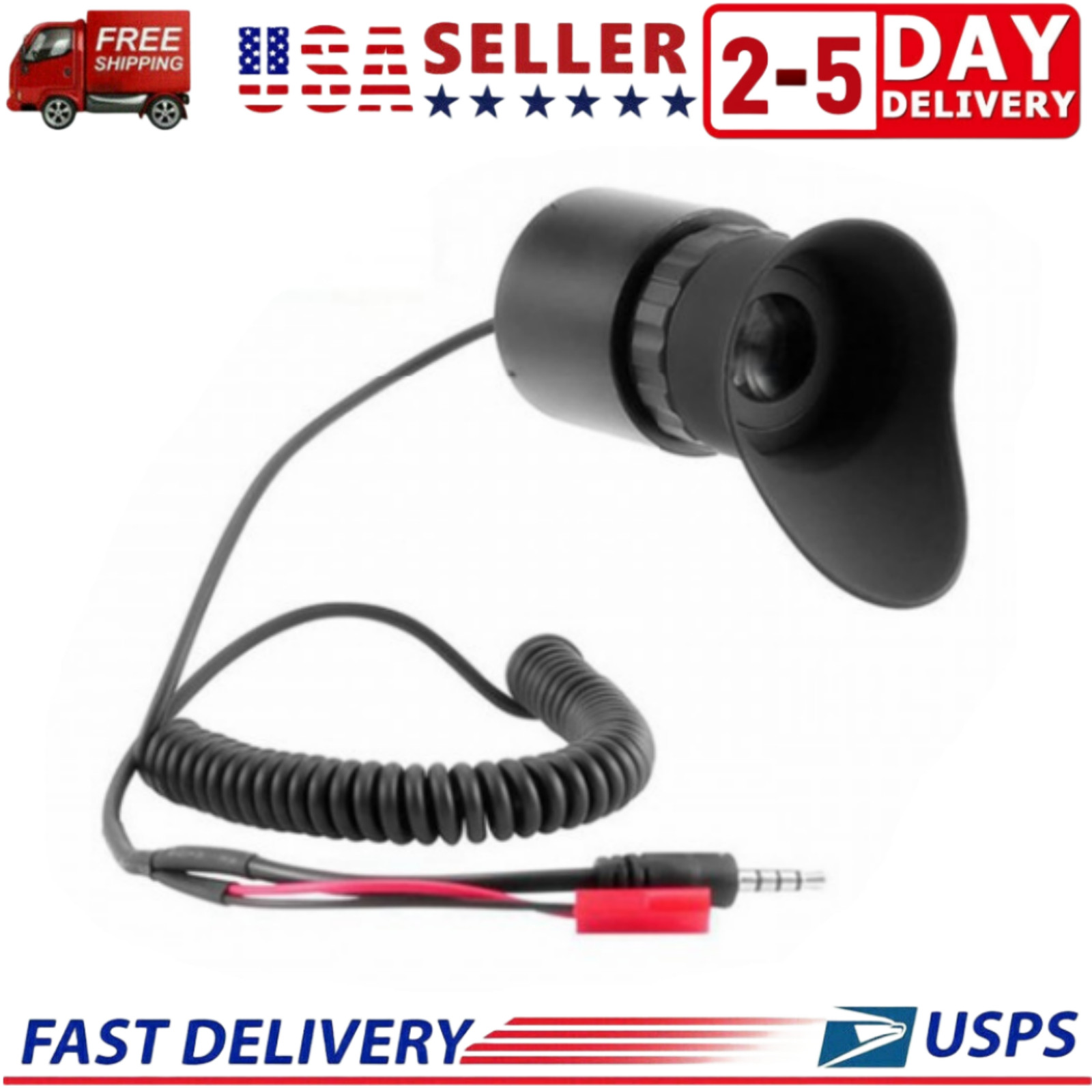 V760A-5 Wearable Head Mounted Display 1024x768 HD Display with 38mm Eyepiece USA