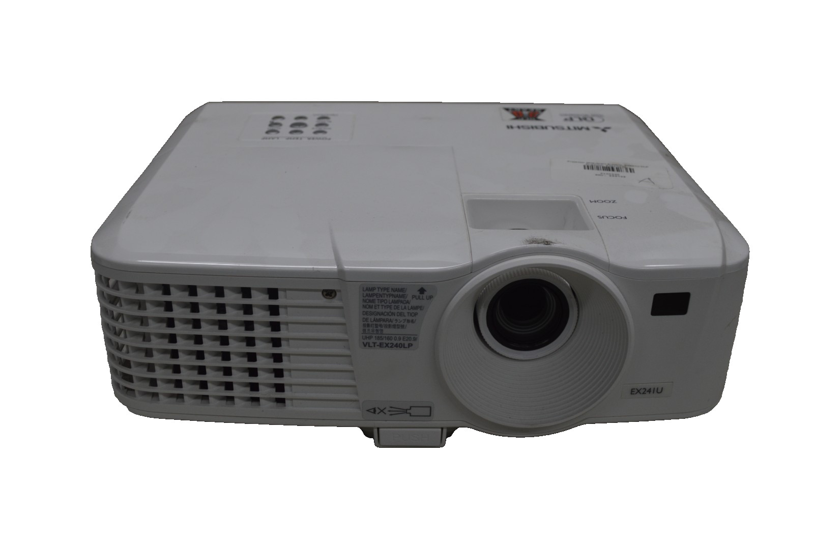 Mitsubishi EX241U 2700:1 2600 Lumens 1024x768 DLP Video Projector *No Remote*