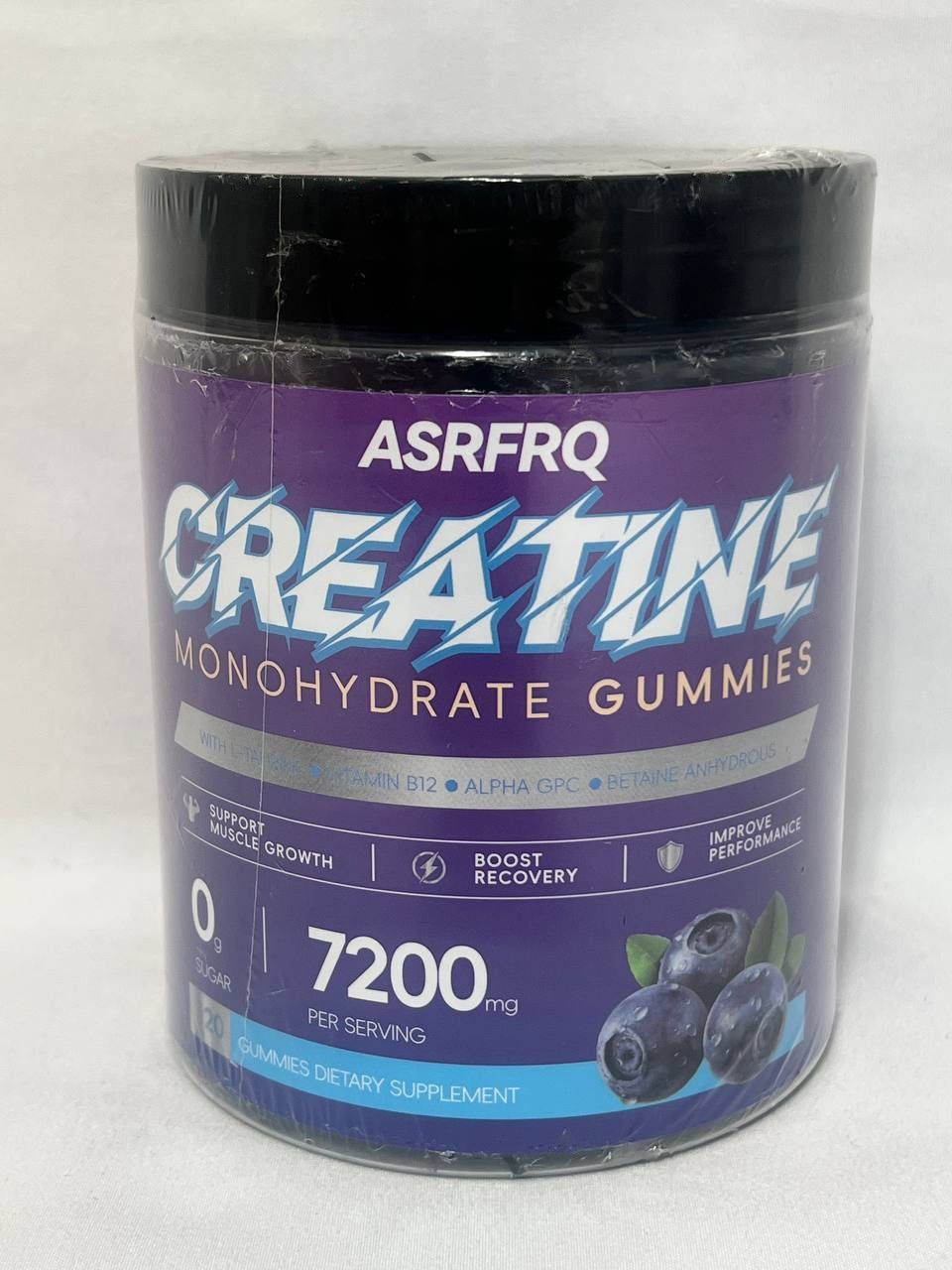 Creatine Monohydrate 7200mg Gummy 120 Count Gummies Sugar Free Expires 10/9/26