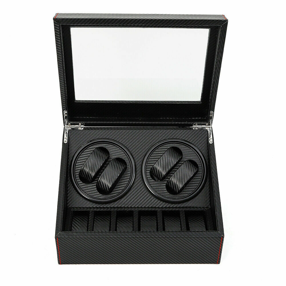 4+6 Automatic Rotation Watch Winder Box Storage Case Self Winding Display Box