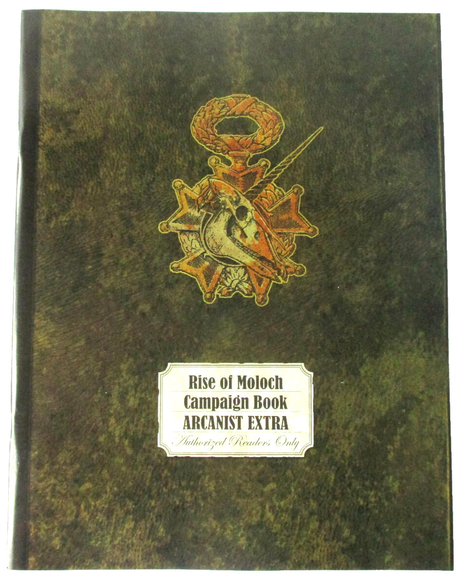 THE WORLD OF SMOG: Rise of Moloch ARCANIST EXTRAS CAMPAIGN BOOK C-Mon NEW!!