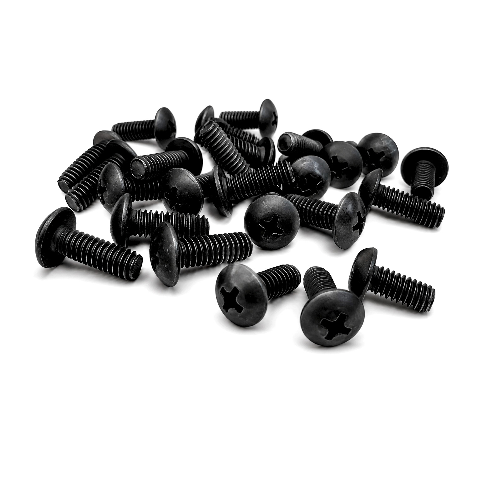 10 Pack - 12-24 Rack Mount Cage Nuts, Screws, & Washers Square Clips Server