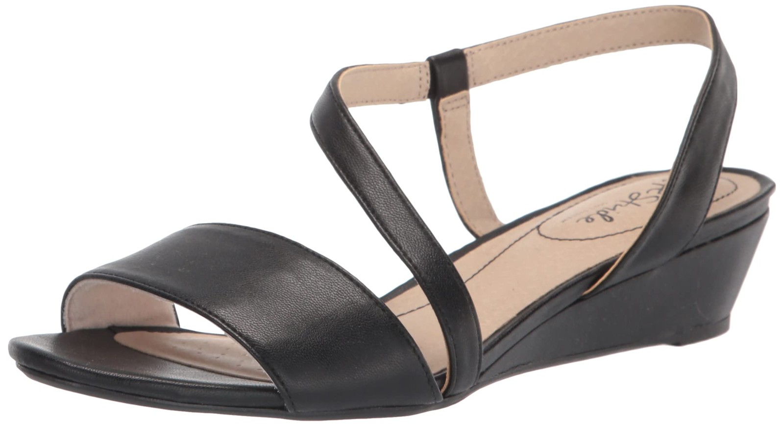 LifeStride Womens Yasmine Sandal Black Synthetic 9.5 W
