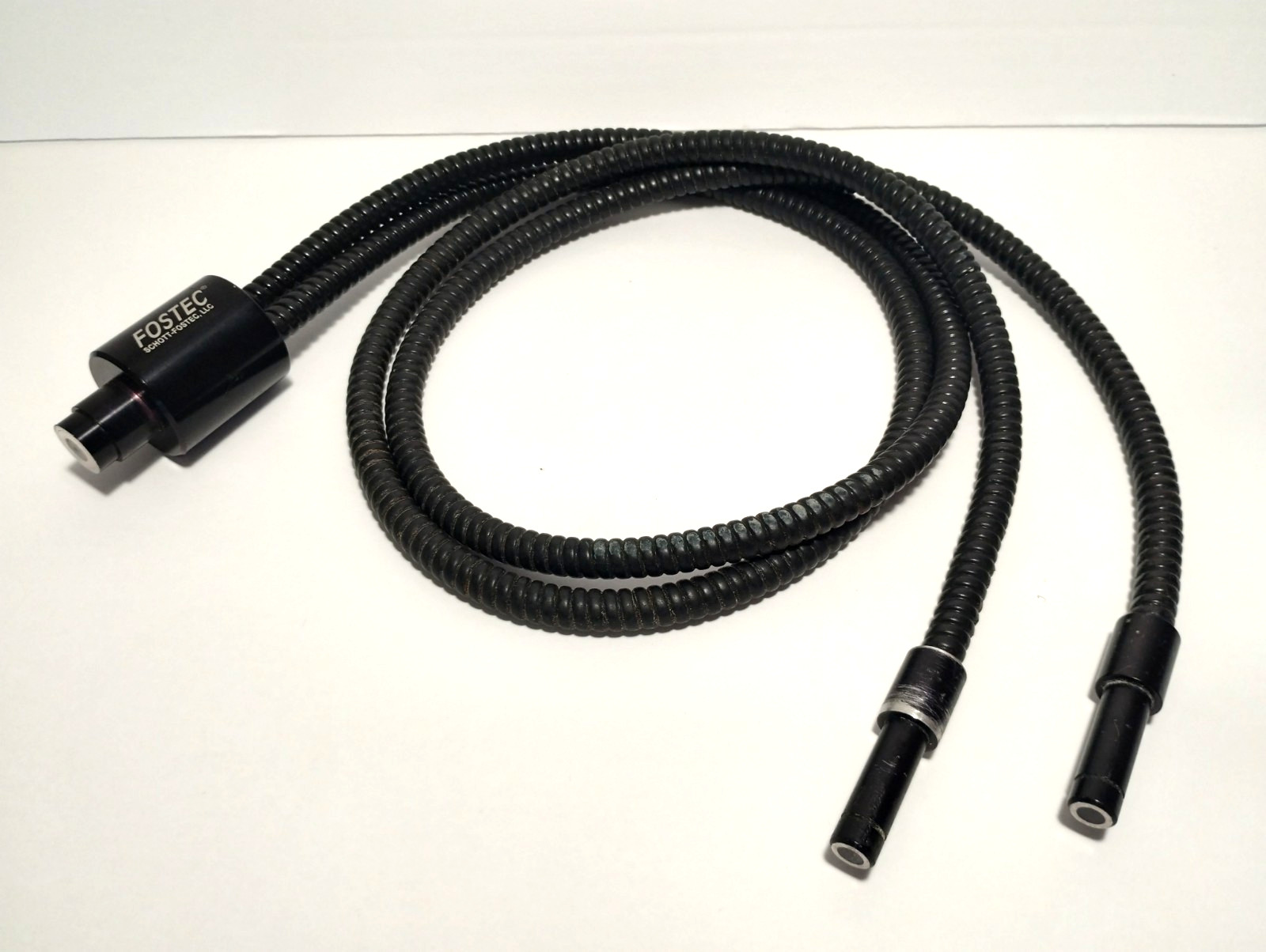 Schott Fostec 3ft Fiber Optic Dual Flexible Gooseneck Light Cable Guide A08396
