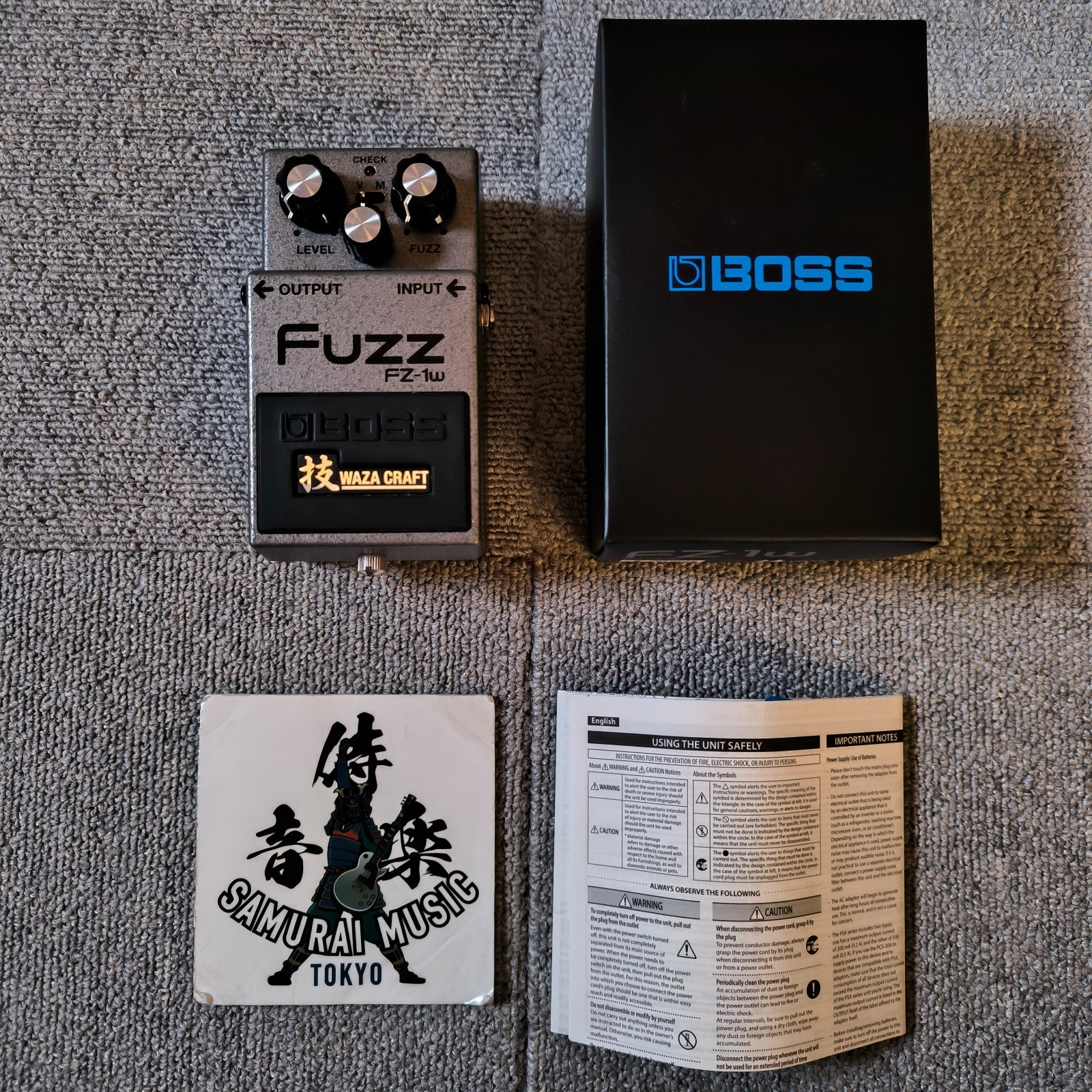 BOSS FZ-1W Waza Craft Fuzz Guitar Effect Pedal Used Shipping From Japan