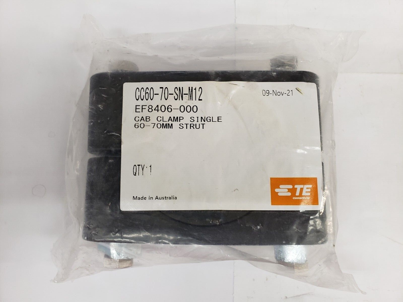 TE Connectivity Energy EF8406-000 Cable Clamp 60 - 70mm Single Strut