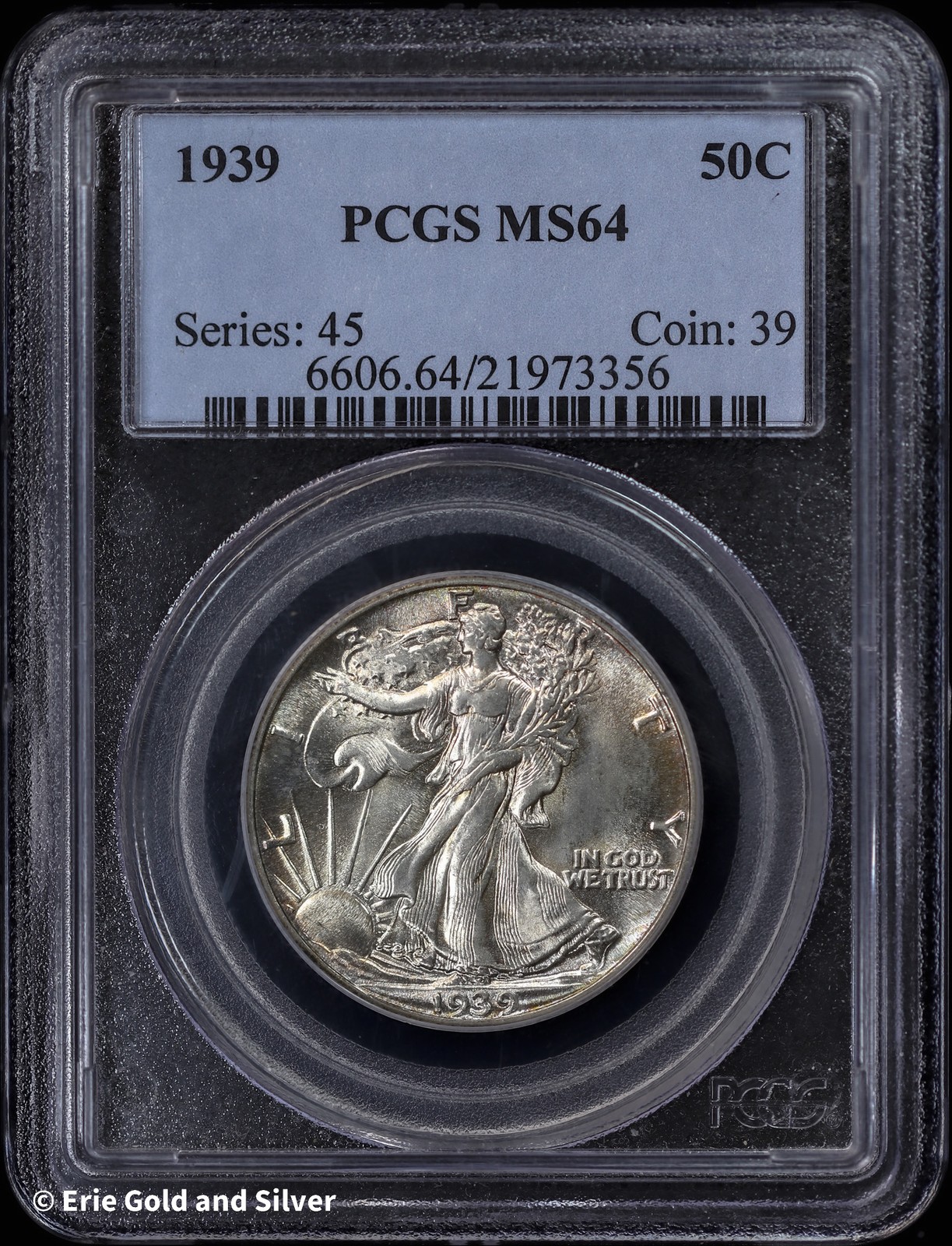 1939 50C Walking Liberty Half Dollar PCGS MS 64 | Uncirculated UNC BU