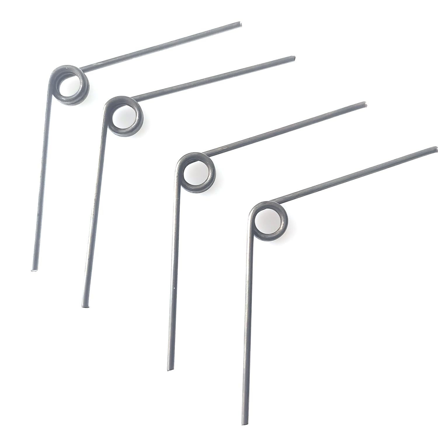 4 Pack Torsion Spring Hand Pruner Replacement Springs V 7mm x 57mm, Silver
