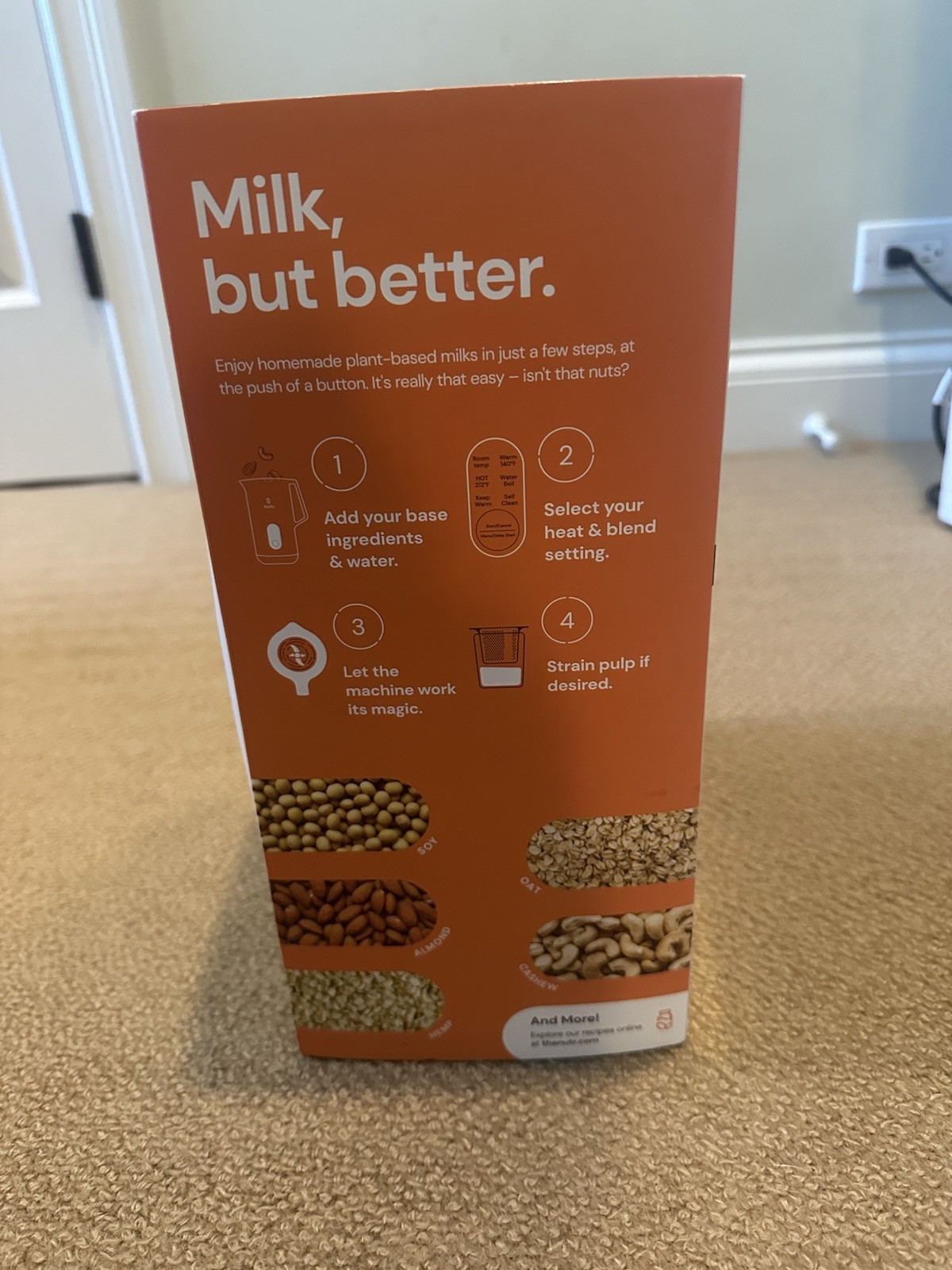 Nutr Nut Milk Maker Plant Based Milk Maker Machine. Never Opened