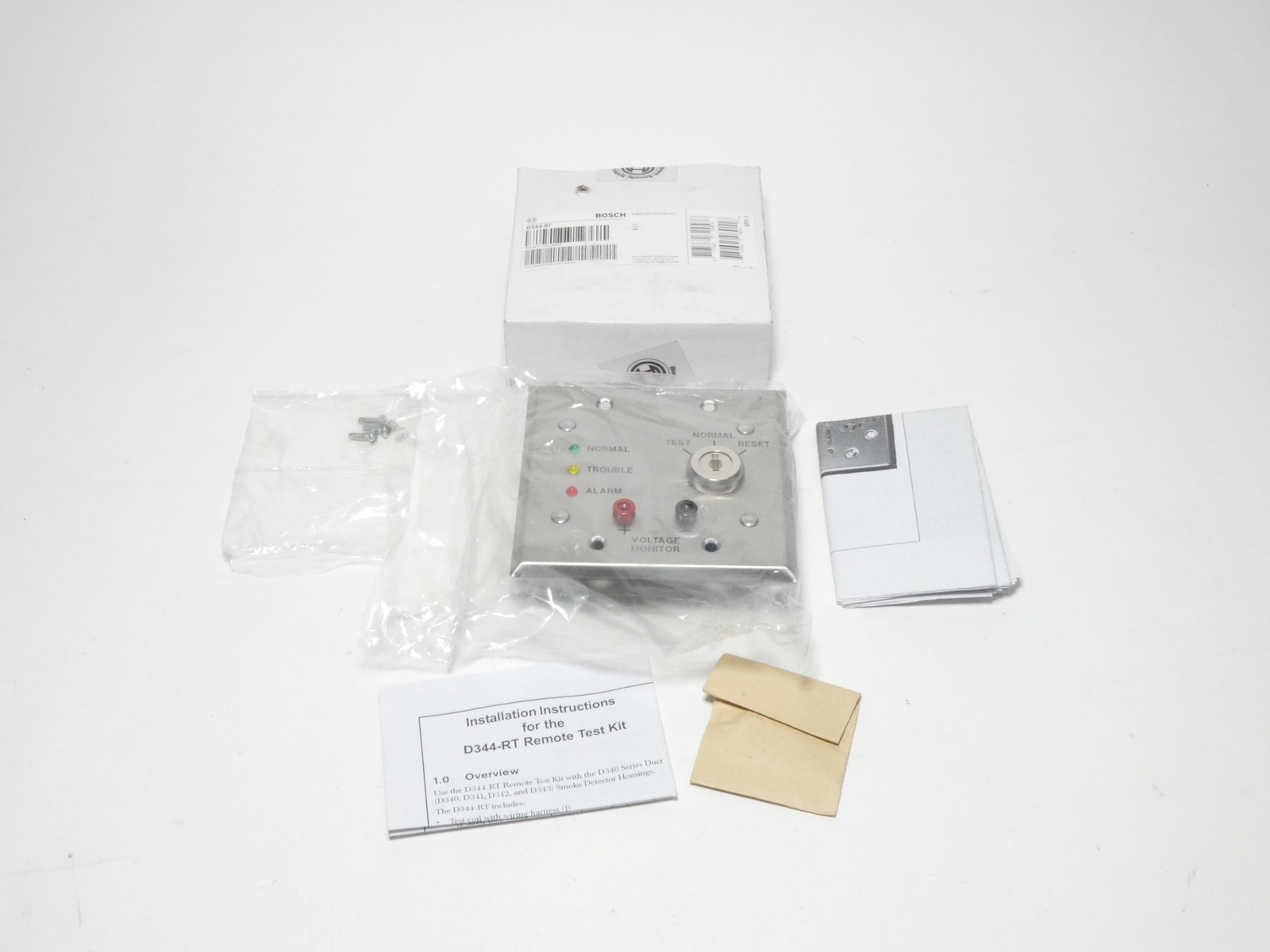 Bosch D344-RT 24VDC Remote Test Indicator Plate Kit - NEW Surplus!