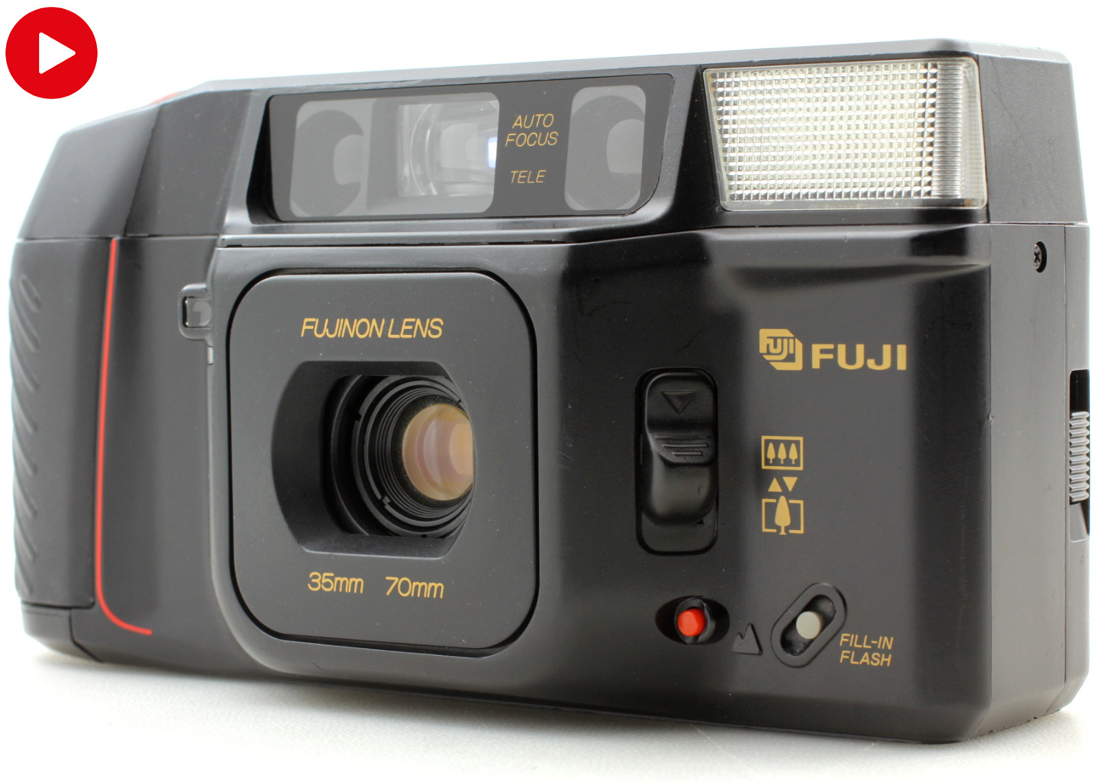 Fuji Tele Cardia Super Date Point & Shoot Film Camera JAPAN  [Near MINT]