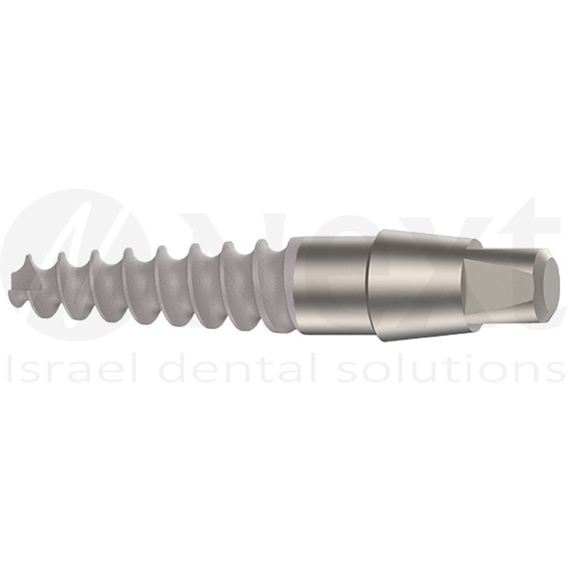 Neck Sterile Dental Root Shaped Compressive One Piece Titanium SLA