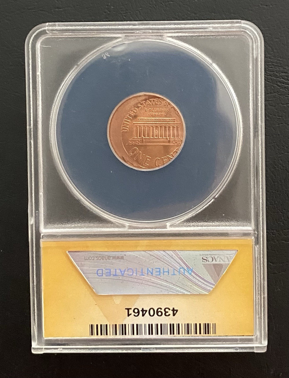 2000 - Lincoln Cent Struck Off Center - Mint Error - ANACS MS 65 RED