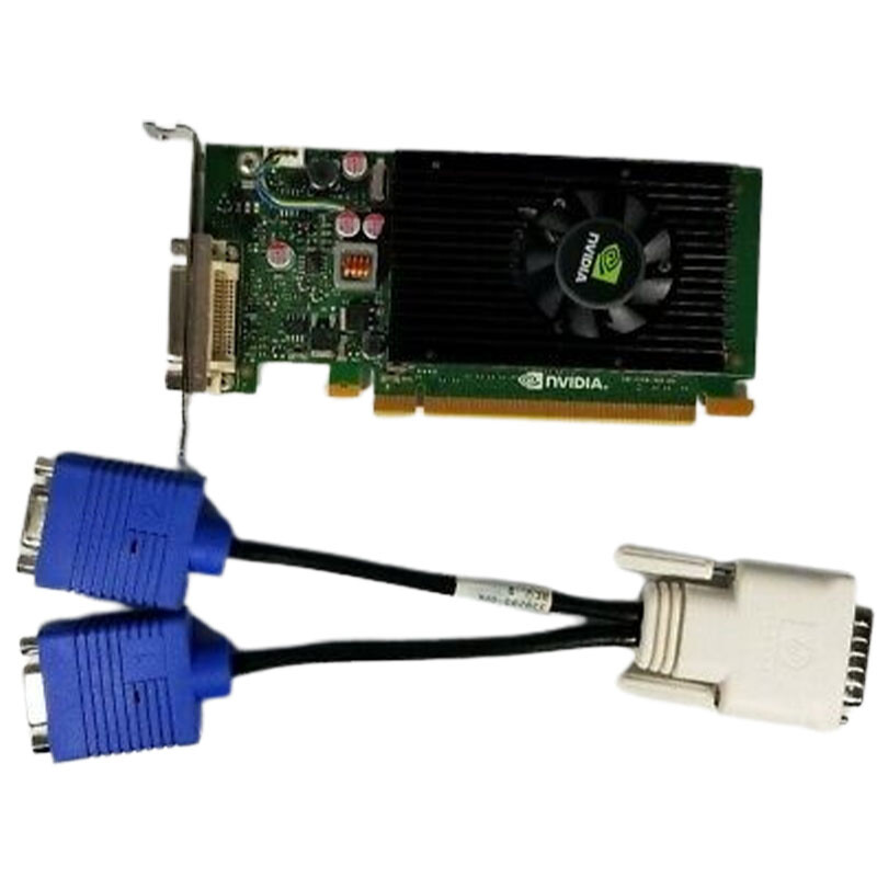 NVIDIA NVS 300 Dual Monitor VGA Graphics Video Card PCIe x16 Windows 10