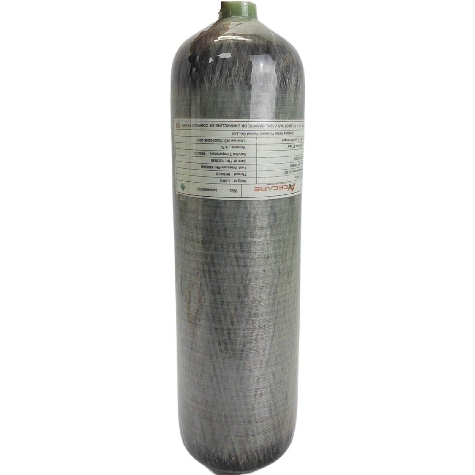 Acecare 4.7L Carbon Fiber Tank 4500psi PCP Tank 300bar CE Certified M18*1.5