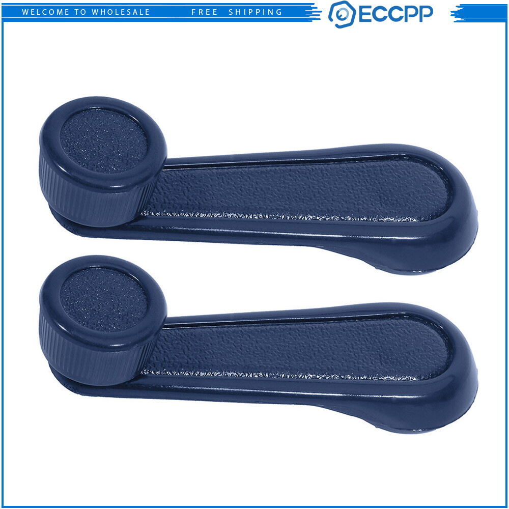 2x Inside Inner Left Right Window Crank Handle For 1979-1995 Toyota Pickup Blue