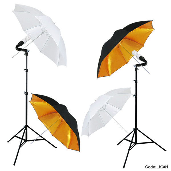 400W Photo Studio Light 4 x 32" Umbrellas Video Photography Lighting Kit