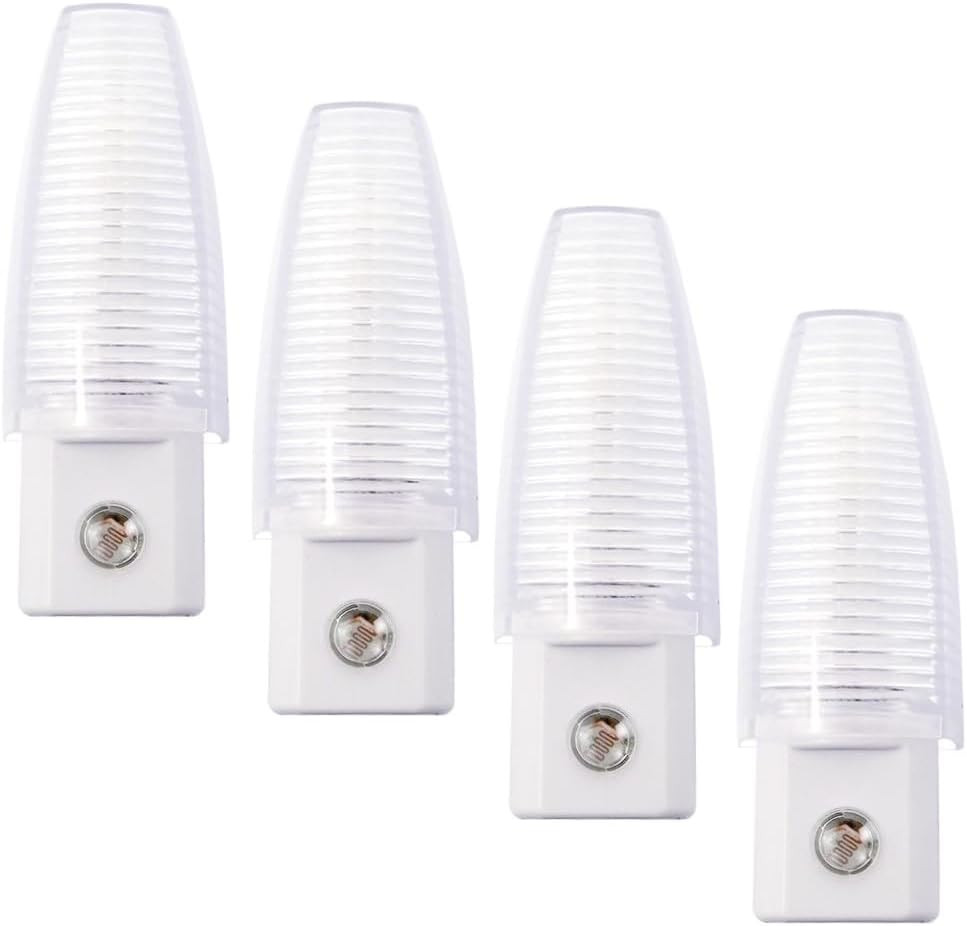 Bulbless Night Lights Plug into Wall, 5000K Daylight LED and Auto Dusk to Dawn S