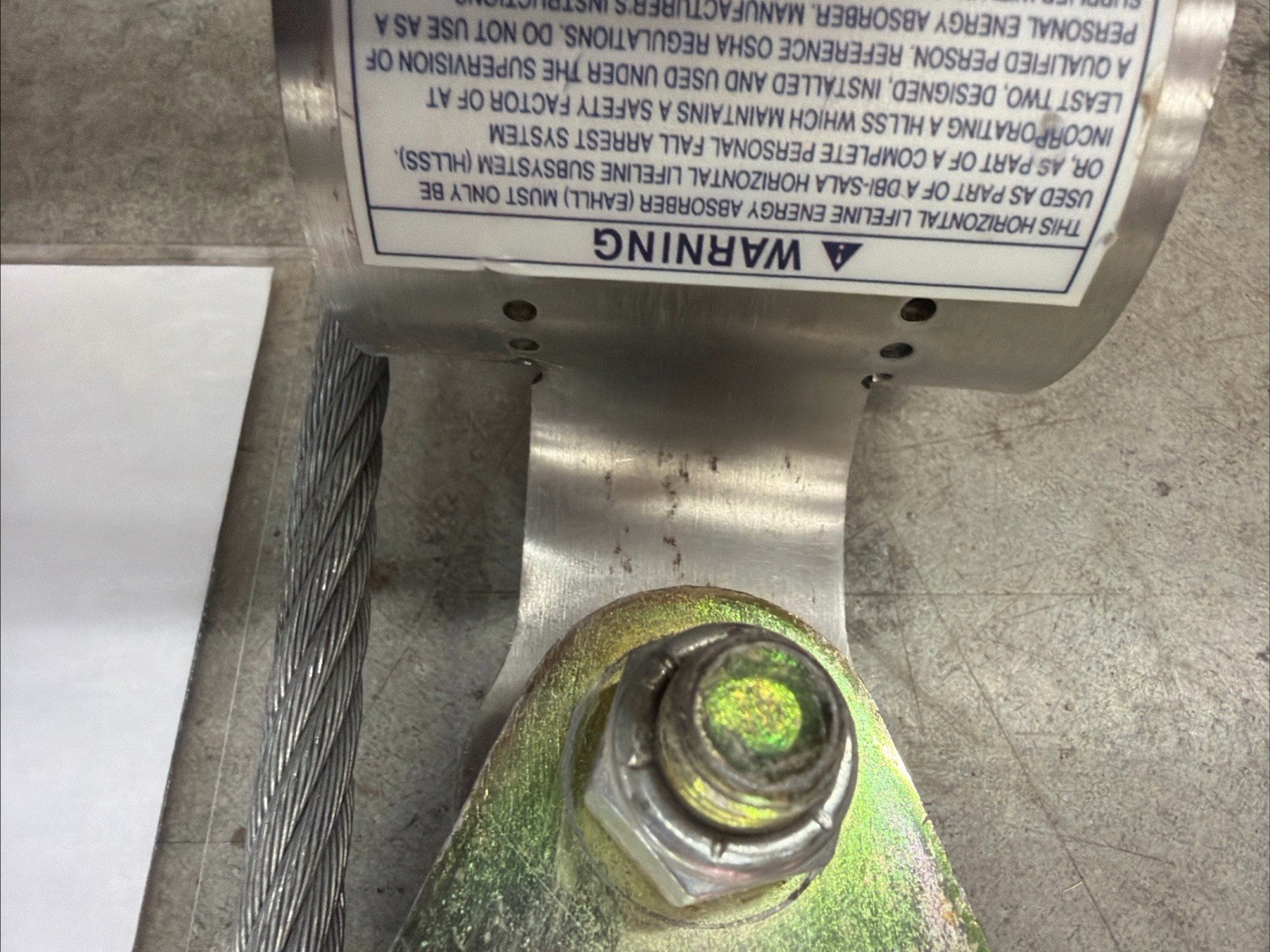 3M DBI-SALA 7608007 Cable Horizontal Lifeline System, HLL System, 60 Ft Length