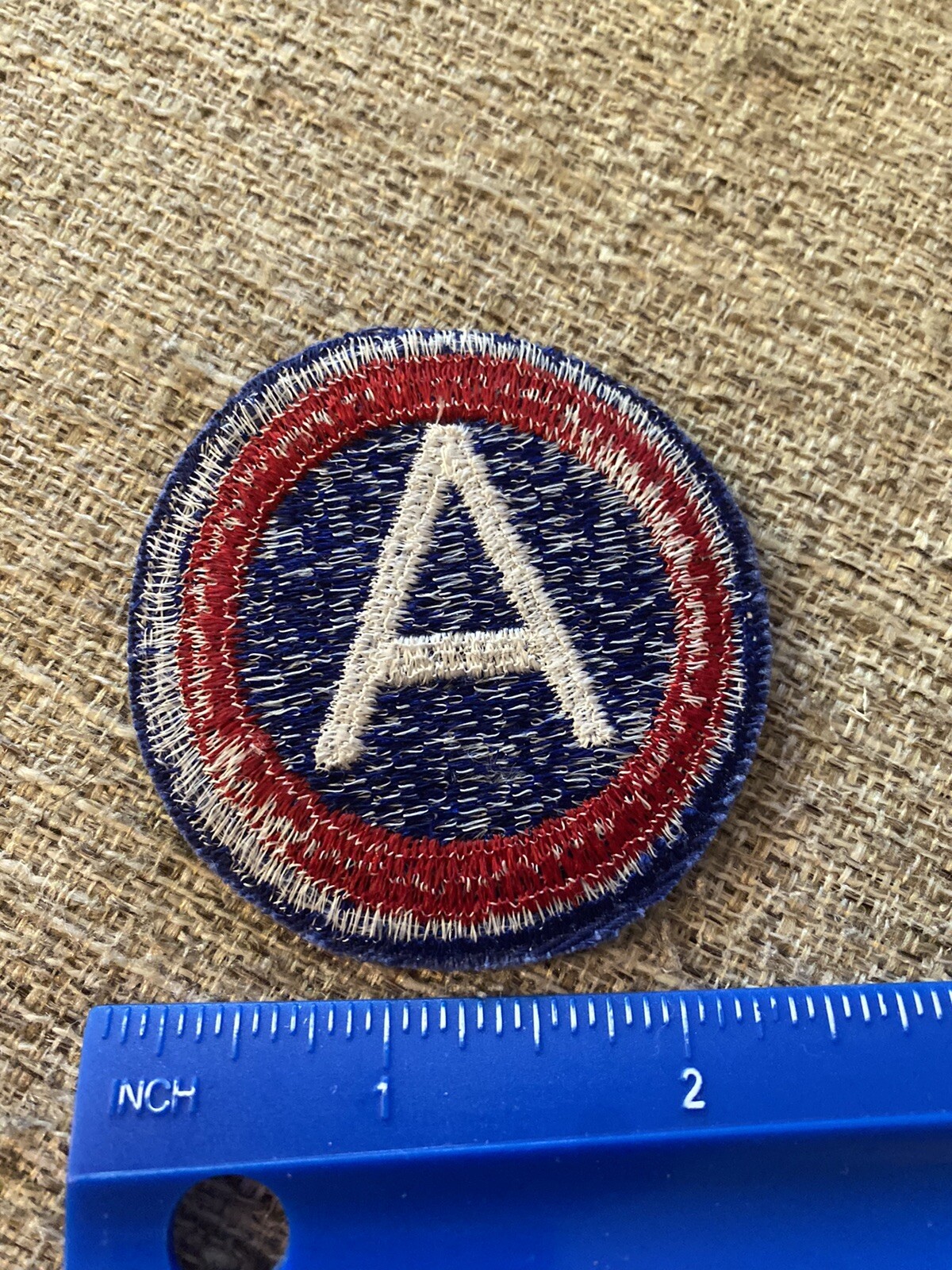 WWII US Army 3rd Army Patch - Patton White A INV8128