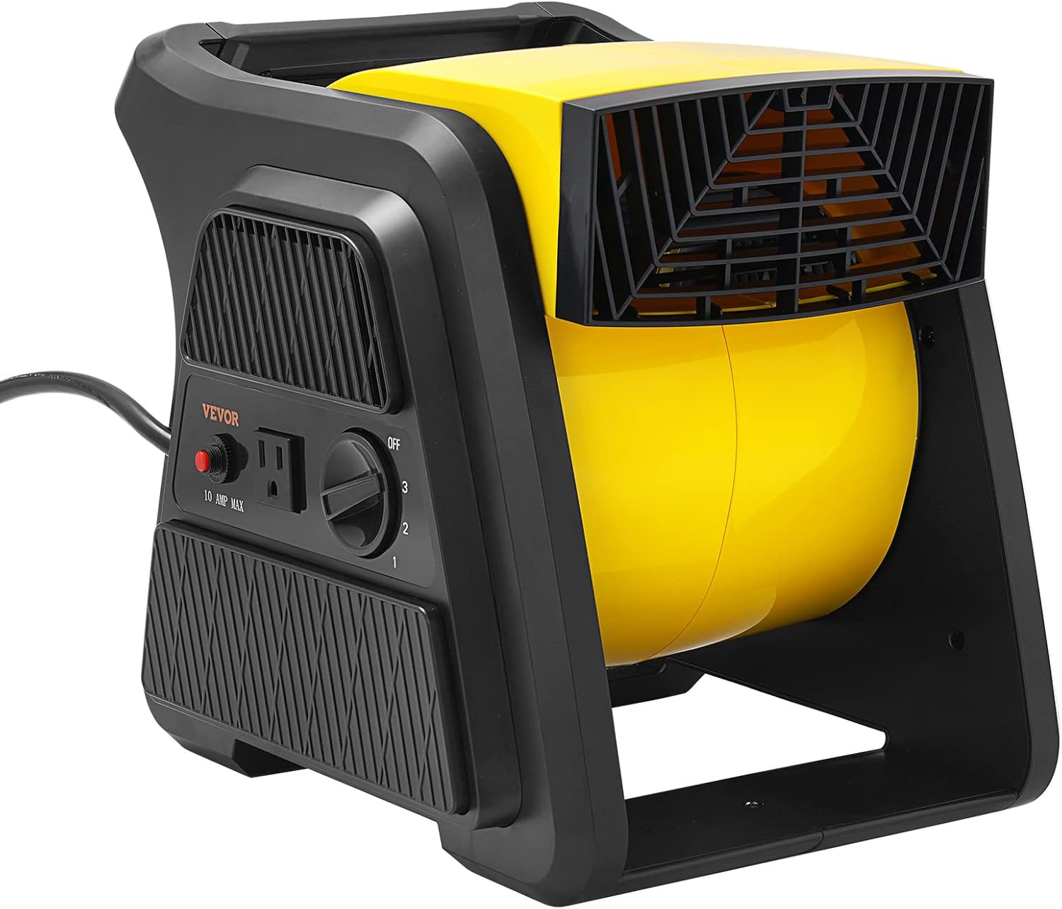 High Velocity 600 CFM Pivoting Utility Fan for Drying, Cooling & Ventilating