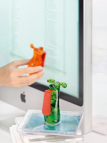 Koziol LUCKY Screen Cleaner - Microfiber Tongue. Great For Tablets, Laptops, etc