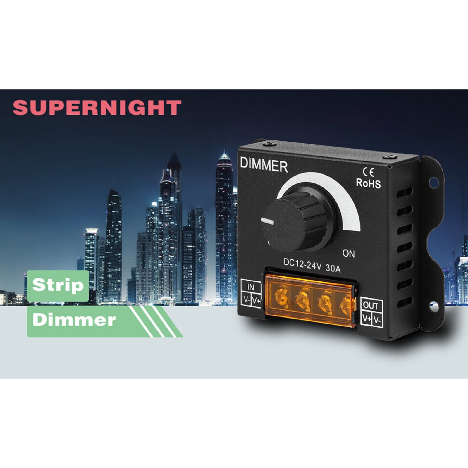 1 Pc Dimming Controller Knob ON/Off Switch Accessories For LED Light Strip