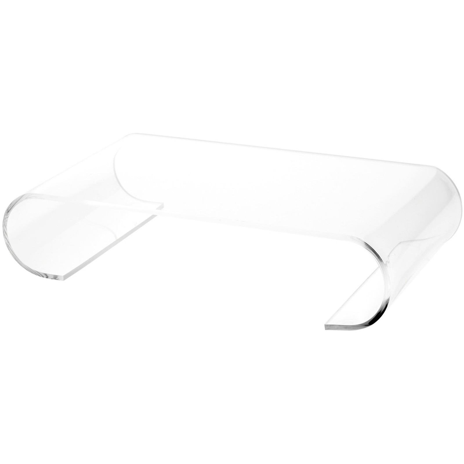 Plymor Clear Acrylic Scroll Riser, 2.75" H x 12.625" W x 7.125" D (1/4" thick)
