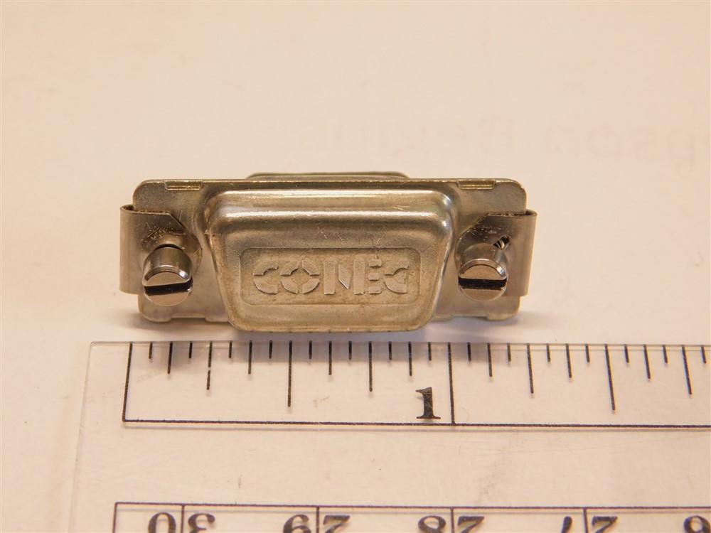 Amphenol Connec 165X14769X Metal Dustcover / Hood for 9P Male Pin D-Sub