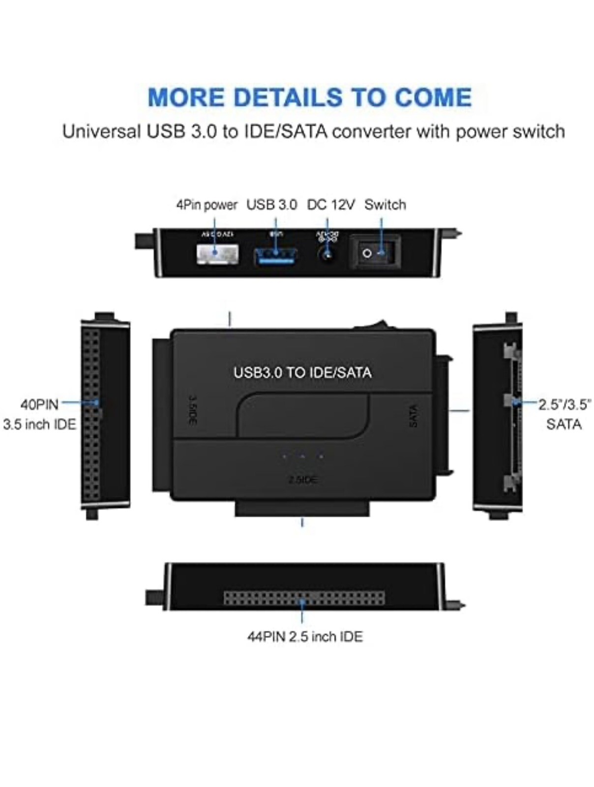 USB 3.0 to SATA IDE Hard Drive Reader