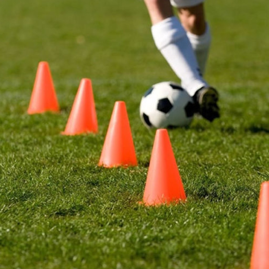 DH 7" Plastic Sport Training Cones 12 PCS Pitch Marker Football Training Cone