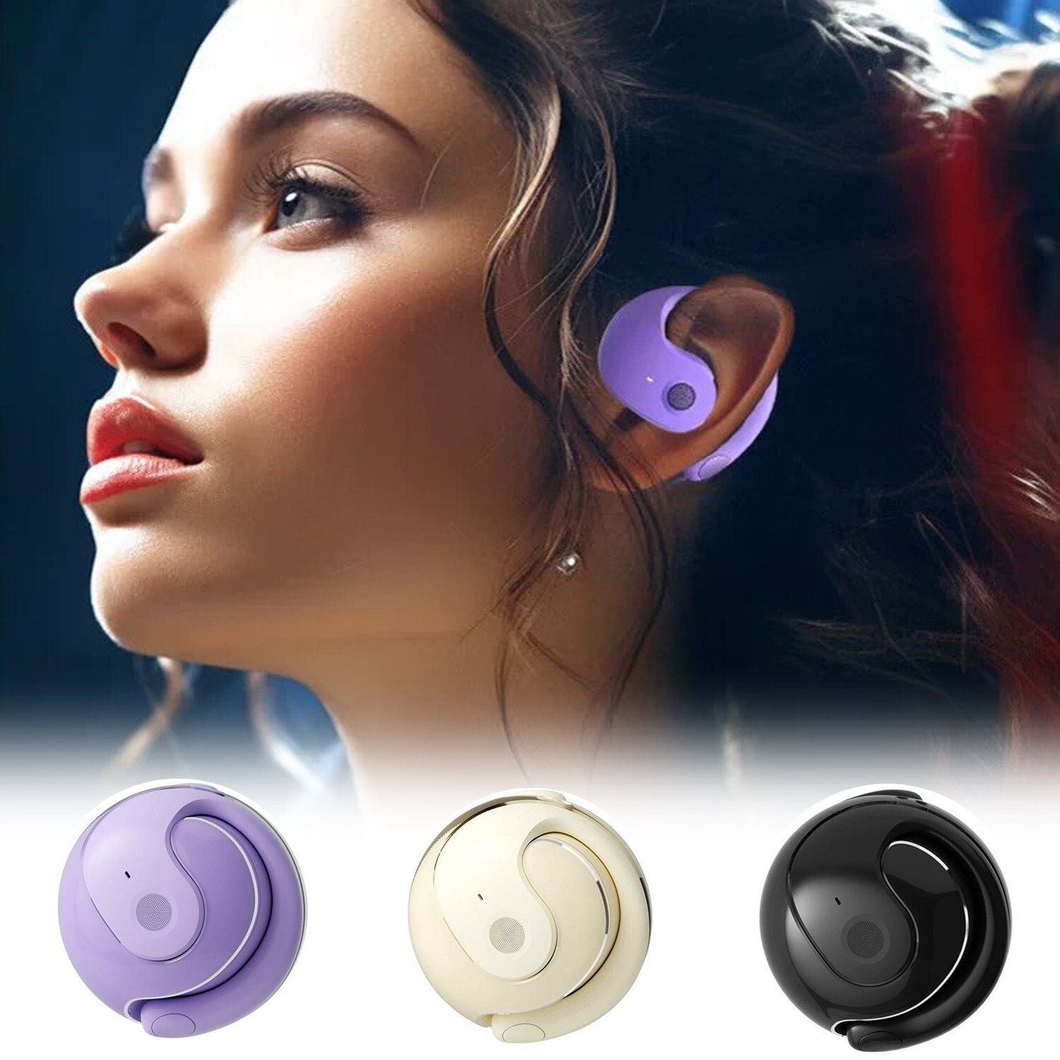 Bluetooth 5.4 Stereo Ear Hook Headset Wireless Headphones TWS Earphones Earbuds